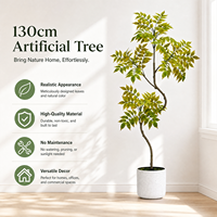 Plantes artificielles en plastique laqué, directement de l'usine, pour la décoration de la maison, du bureau et du jardin.