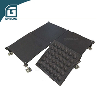 Harga Panel Lantai Terangkat HPL (Calcium Sulphate) Gcabling 600mm X 600mm Sistem Ubin dengan Lapisan Vinyl Anti-Statik untuk Ruang Server