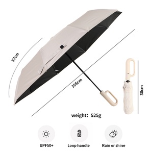 Portable Collapsible UV Protection Windproof Ring Buckle Umbrella for Outdoor Activities - Product Image 3