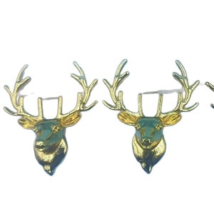 Zinc Alloy Deer Head Furniture Handle <b>Cabinet</b> Drawer Novelty Shape <b>Rustic</b> Design Durable - Product Image 5
