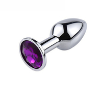 Articles BDSM pour adultes, bijoux en cristal pour la santé féminine, ensemble de plug anal et dilatateur en acier inoxydable avec gemmes