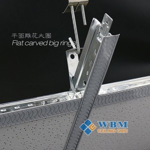 Système de <span class=keywords><strong>suspension</strong></span> de <span class=keywords><strong>plafond</strong></span> T Runner 12 pouces, poutre principale, classe 1, support de <span class=keywords><strong>plafond</strong></span> suspendu, grille plate T24, noir uni - Product Image 6