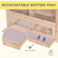 Cage pour animaux en bois à ouverture facile avec escalier intérieur Petite maison pour hamsters Chinchillas Lapins Chats Chiens