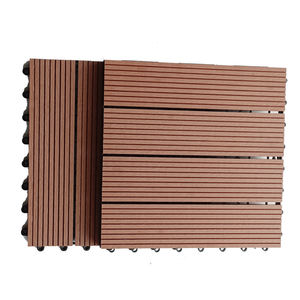 Azulejo de madera de plástico para patio compuesto extraíble Garden Peel and stick WPC piso terraza exterior enclavamiento veneciano <span class=keywords><strong>alberca</strong></span> - Product Image 5