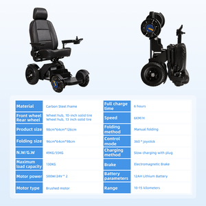 <span class=keywords><strong>Silla</strong></span> <span class=keywords><strong>de</strong></span> <span class=keywords><strong>Ruedas</strong></span> Eléctrica Comercial <span class=keywords><strong>de</strong></span> Alta Resistencia, Capacidad <span class=keywords><strong>de</strong></span> 130 kg, Batería <span class=keywords><strong>de</strong></span> Litio, Plegable Delantera y Trasera, Bajo Mantenimiento, para <span class=keywords><strong>Alquiler</strong></span> en Hospitales - Product Image 5