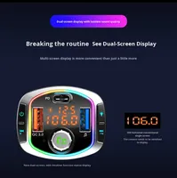 Auto-Ladegerät für MP3-Player 5.0 Verlustfreier Musik-FM-Transmitter Freisprecheinrichtung Zigarettenanzünder Multifunktionales Schnellladegerät