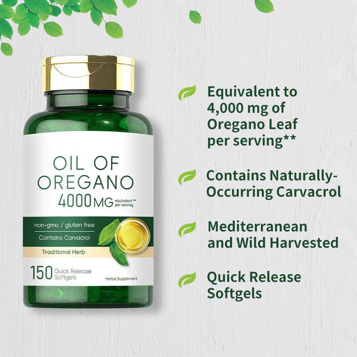 Zane Hellas, 130 Mg Carvacrol - 150 Mg Oregano Oil Per Softgel. World's Highest Concentration Oregano Oil Capsule 30%,120 Softgels