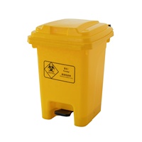 Poubelle à pédale de 60 litres en plastique, corbeille avec pied, recyclage des déchets, nouvel arrivage de 25 kg