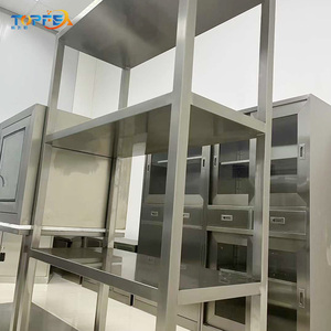Banco de Trabajo de Acero Inoxidable Resistente Multifuncional con Estante Superior - Product Image 4