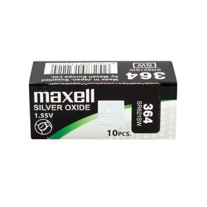 Maxell Silver Oxide Battery 364 SR621SW 1.55V 10 Pcs - Product Image 1