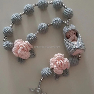 Nuevo <span class=keywords><strong>Rosario</strong></span> <span class=keywords><strong>de</strong></span> Ganchillo Amigurumi Hecho a Mano Personalizado con la <span class=keywords><strong>Virgen</strong></span> María, Regalo <span class=keywords><strong>de</strong></span> Navidad para Adulto Adorno - Product Image 5
