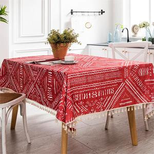 Nhà Máy Giáng Sinh Trang Trí Tua Khăn Trải Bàn <span class=keywords><strong>Polyester</strong></span> Bữa Ăn Tối Bảng Bìa Vải - Product Image 3