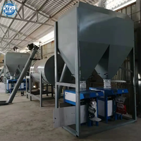 Ligne de production de mortier en poudre de mélange sec simple Machine de fabrication de mastic mural, de plâtre, de ciment, d'écrémé, de colle, de carrelage