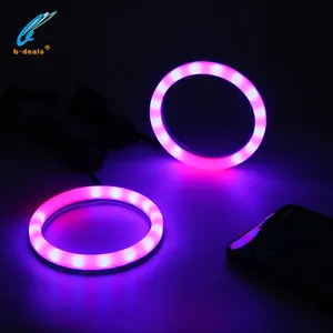 Angel Eyes RGB – anneau de Halo en coton compatible Bluetooth pour voiture, feux de course dynamiques, accessoires de lampe séquentielle