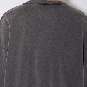 เสื้อยืดโอเวอร์ไซส์ผ้าฝ้ายเฟรนช์เทอร์รี่เนื้อหนัก 100% พรีเมียม ซักแล้ว ทรงวินเทจ สำหรับผู้ชาย สกรีนโลโก้ได้ - Product Image 4