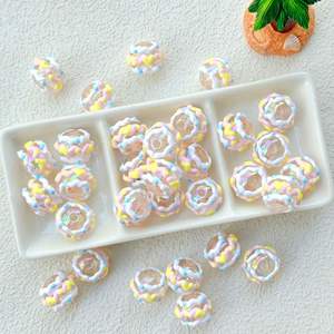 2025 New Cream Polka Dots Heavy Oil Hand-painted <b>Beads</b> DIY Mobile Phone Chain Accessories Acrylic Loose <b>Beads</b> <b>Colored</b> <b>Beads</b> - Product Image 5