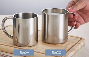 Tasse à café, lait ou eau en acier inoxydable à double paroi, écologique, pour le camping et les voyages, 200 ml, 300 ml, 400 ml - Product Image 5