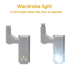LED sotto la luce dell'armadio lampada da armadio Touch con sensore alimentato a batteria per lampada da notte interna dell'armadio da cucina