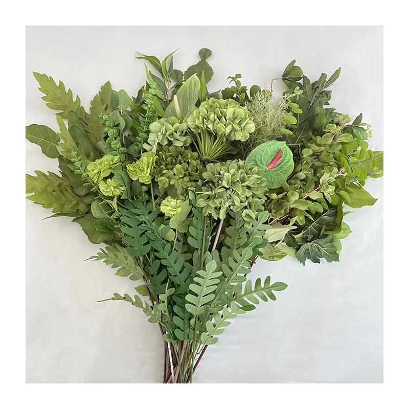 Multicolor-green Flores Artificiales per la decorazione di nozze Mariage