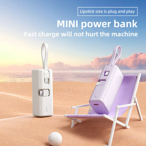 Mini Power Bank 5000 mAh Portable Type-C avec Câbles Intégrés, Charge Rapide PD22.5W et Écran LED pour Téléphone - Product Image 3