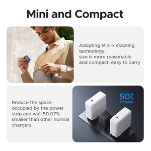 UGREEN Cargador Mini GaN de <span class=keywords><strong>20W</strong></span> con Doble Puerto <span class=keywords><strong>USB</strong></span> <span class=keywords><strong>C</strong></span> para Teléfono Carga Rápida Adaptador de Corriente con Control de Temperatura para iPhone Samsung - Product Image 2
