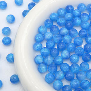 50 pçs/saco 8mm-16mm Rodada Diy Pulseira Beads Jóias Fazendo Starlit Sky Estilo Resina Loose Beads - Product Image 5