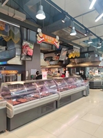 Vitrine réfrigérée commerciale à porte vitrée pour charcuterie, viande, fromage, charcuteries froides pour supérette et supermarché