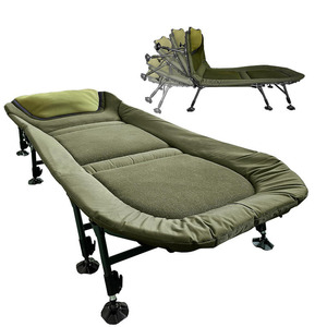 Lit de camping pour adultes, lit de camping pliable portable, hauteur réglable, design compact pliable, rangement et transport faciles pour les pique-niques - Product Image 1
