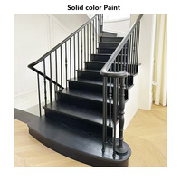 Marches d'escalier en chêne rouge sur mesure, marches intérieures en bois massif, design moderne, plusieurs couleurs, prix direct usine