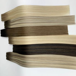 <span class=keywords><strong>ผม</strong></span>ต่อแบบมองไม่เห็น Wholesale Invisible Genius Weft <span class=keywords><strong>ผม</strong></span>แท้รัสเซีย จัดเรียงเกล็ดผมอย่างดี - Product Image 1