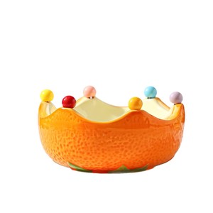Bol à fruits en céramique et porcelaine, décoratif pour la maison, plat de service pour le salon, table basse, ensemble de plateaux à fruits créatifs et mignons - Product Image 2