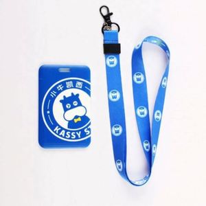 High Quality School Meal Card Work Protect Hard Plastic <b>ID</b> Card <b>Holder</b> and Lanyard - Product Image 3