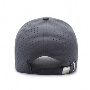 Quick Drying 100% Polyester 6-Panel Baseball Cap Unisex Sporty Style Perforated Design Soft Common Breathable Spring <b>Sunscreen</b> - Product Image 4