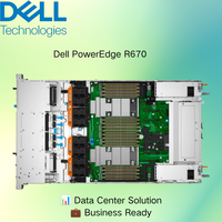 Server Rak Dell PowerEdge R670 1U Intel Xeon 6 DDR5 PCIe Gen5 NVMe Server Pusat Data Enterprise Bersertifikasi Energy Star Original