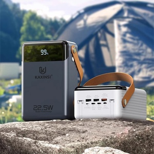 Power Bank kapasitas besar 2025 trendi 80000mAh kabel ganda 3 input Display LED pegangan kulit aman tahan lama untuk perjalanan - Product Image 6