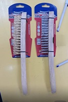 Brosse à gratter en acier inoxydable à 4 rangées de haute qualité pour nettoyer la rouille