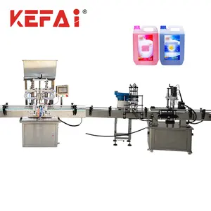 KEFAI Automatic 1000ml 5litre Laundry Detergent Liquid Filling Machine bottle filling capping and labeling line machine