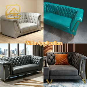 Factory Wholesale Supplier Modern Luxury D Type Sofa Irregular Decorative Frame Golden Metal Armrest Frame Furniture Living Room - Product Image 4