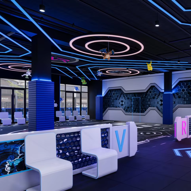 VR Arena Indoor Steel Offline Virtual Reality Exciting Thrilling Team-based Multiplayer Shooting Combat Game Shopping Mall