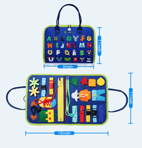 Recursos Didácticos, Juguetes Montessori, Nuevo Diseño de Tablero de Actividades de Fieltro para Niños Pequeños - Product Image 2