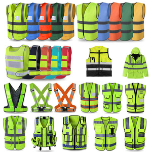 Khả năng hiển thị cao ANSI Class 2 an toàn <span class=keywords><strong>vest</strong></span> 5 điểm ly khai nhanh chóng phát hành lưới phản quang quần áo Hi VIS làm việc an ninh <span class=keywords><strong>vest</strong></span> - Product Image 6