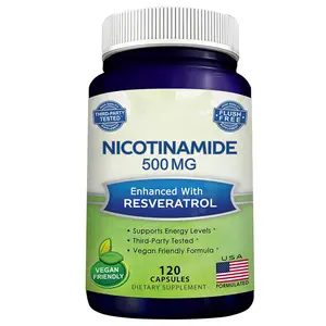 Lifeworld NAD nicotinamide mononucleotide 500mg organic 20% resveratrol extract powder niacinamide capsules nicotinamide tablets