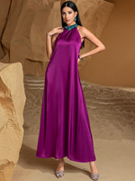 Robe Islamique de Haute Qualité du Moyen-Orient, Robes d'Aïd pour Femmes Musulmanes, Abaya Ouverte, Robe Musulmane pour Femmes, Abaya Musulmane de Dubaï en Gros