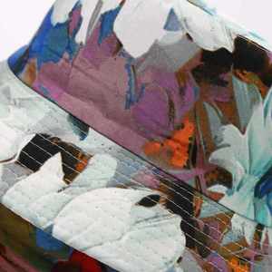 Reversible Lady Bucket <b>Hat</b> Flower Graffiti Printing Custom Design Outdoor Bucket <b>Hat</b> - Product Image 6