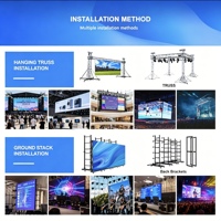 Écran LED d'arc incurvé pour location, panneau P2.6 P2.9 P3.91 500x500mm, mur vidéo moulé sous pression, verrouillage rapide, 3840Hz, pour événements créatifs, concerts et tournées