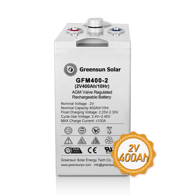 Greensun Agm Deep Cycle Lead Acid 2v 400ah Battery