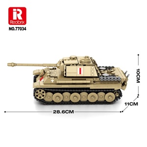 Reobrix World Tanks Série Officielle Sous Licence Pudel Modified Tiger Tank N°77034 969 Pièces Véhicules Jouet Éducatif Icône Polonaise - Product Image 2