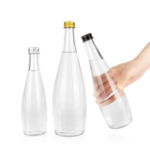 Bouteilles en verre en forme de goutte d'eau en gros, 210 ml-1015 ml, pour whisky, vin et boissons, avec bouchon à vis - Product Image 4