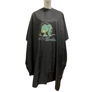 Tablier de coiffeur rose personnalisé avec logo pour salon de coiffure et maquillage, avec boutons-pression - Product Image 1