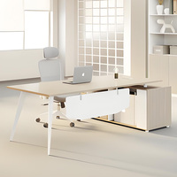 Escritorios de Oficina Modernos y de Lujo en Forma de L para Gerentes y Directores Ejecutivos, Muebles de Oficina Personalizables al por Mayor